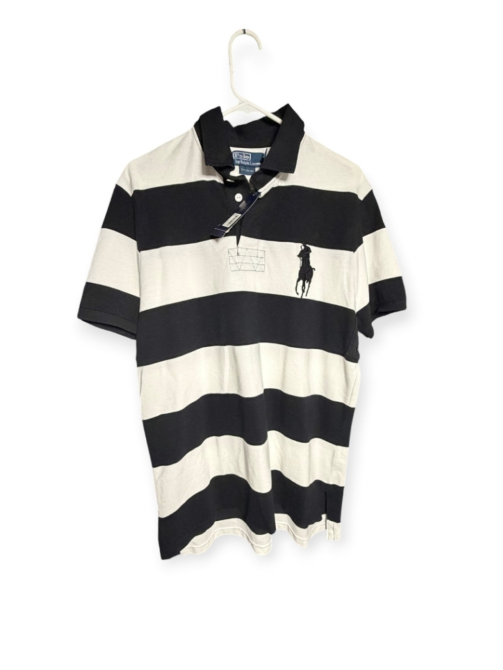 DEADSTOCK Polo Ralph Lauren Big Pony Striped Polo L NWT - Picture 3 of 7